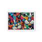 Cats Mosaic Art Framed Canvas