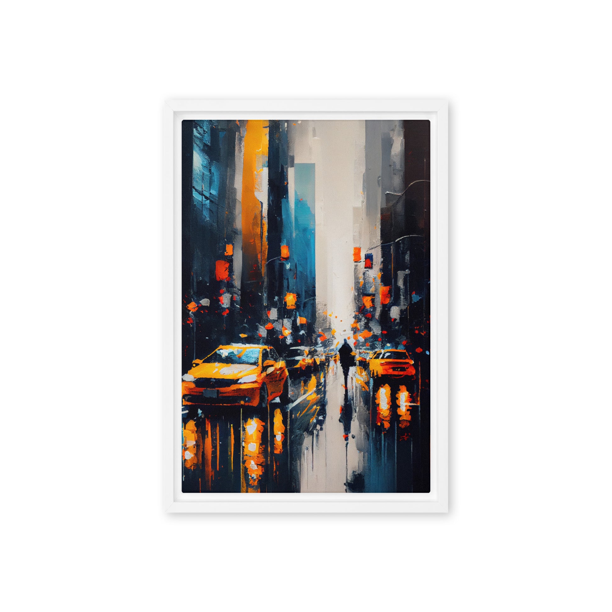 New York Modern Art Framed Canvas