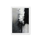 Black White Abstract Art Framed Canvas