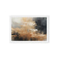 Gold Black Grey Modern Art Framed Canvas
