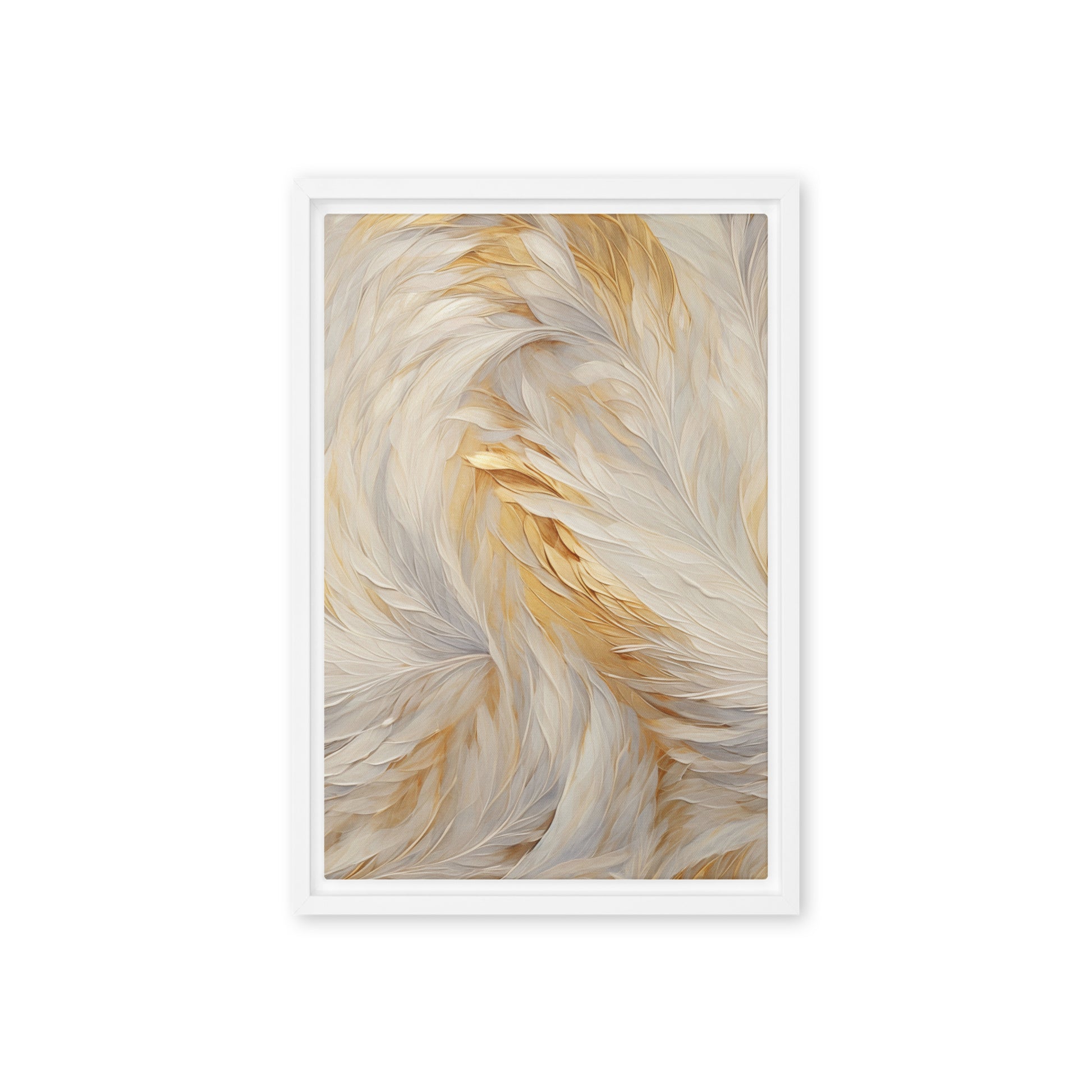 Feathers Fine Art Framed Canvas
