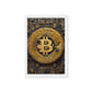 Bitcoin Crypto Art Framed Canvas