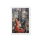 Guitar Music Art Framed Canvas
