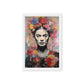 Frida Kahlo Pop Art Framed Canvas