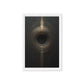 Eclipse Black Gold 3D Art Famed Canvas