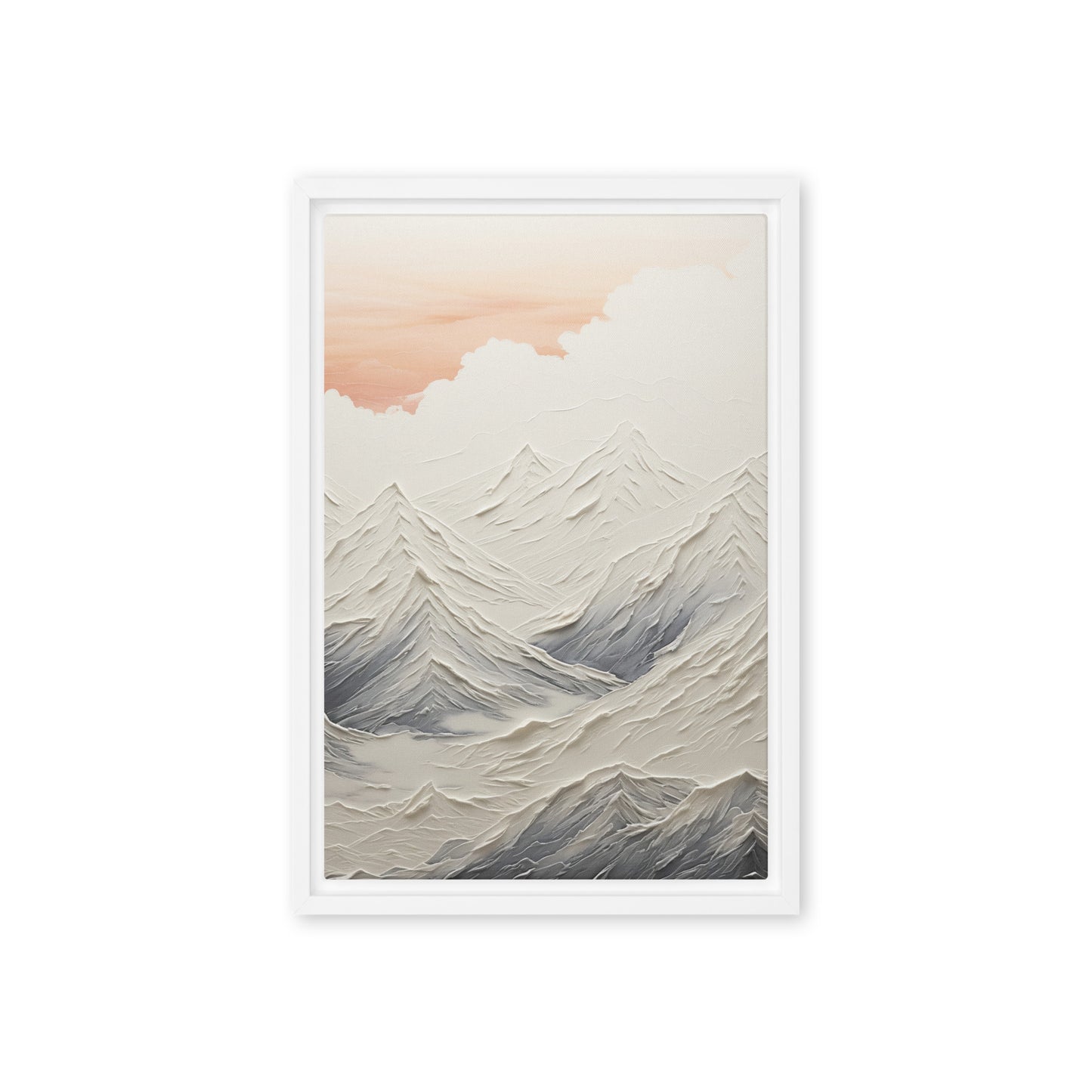 Magical Mountains Modern Art Framed Canvas