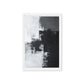 Black White & Grey Abstract Art Framed Canvas