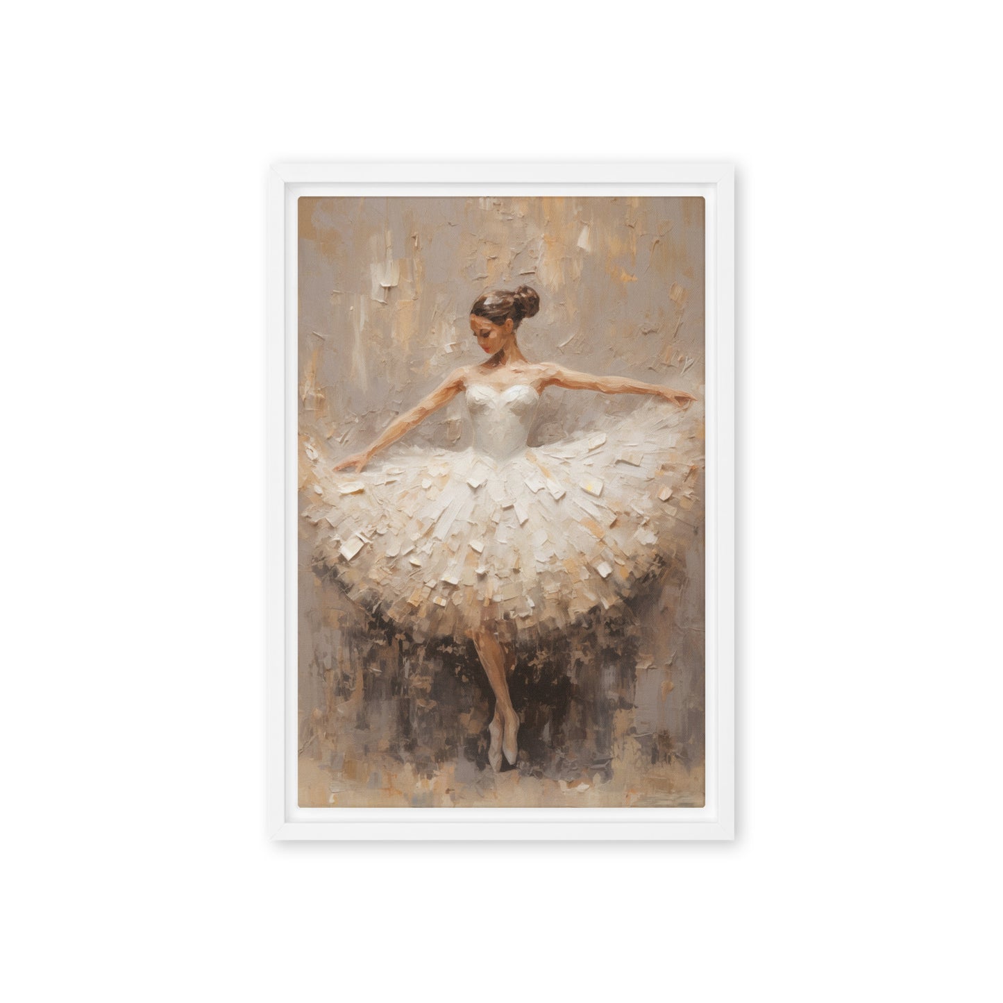 Ballerina Modern Art Framed Canvas