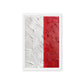 White Red Modern Art Framed Canvas
