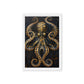 Majestic Golden Octopus Framed Canvas