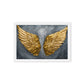 Golden Wings Modern Art Framed Canvas