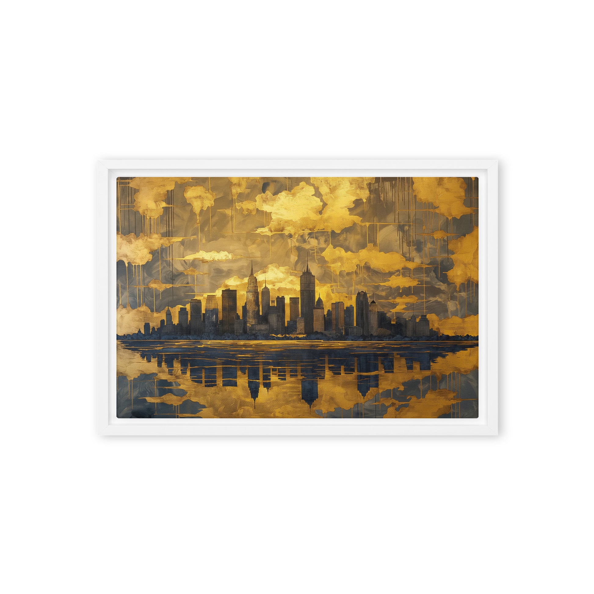 Stunning New York Cityscape Framed Canvas