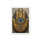 Hamsa Hand Religious Art Framed Canvas