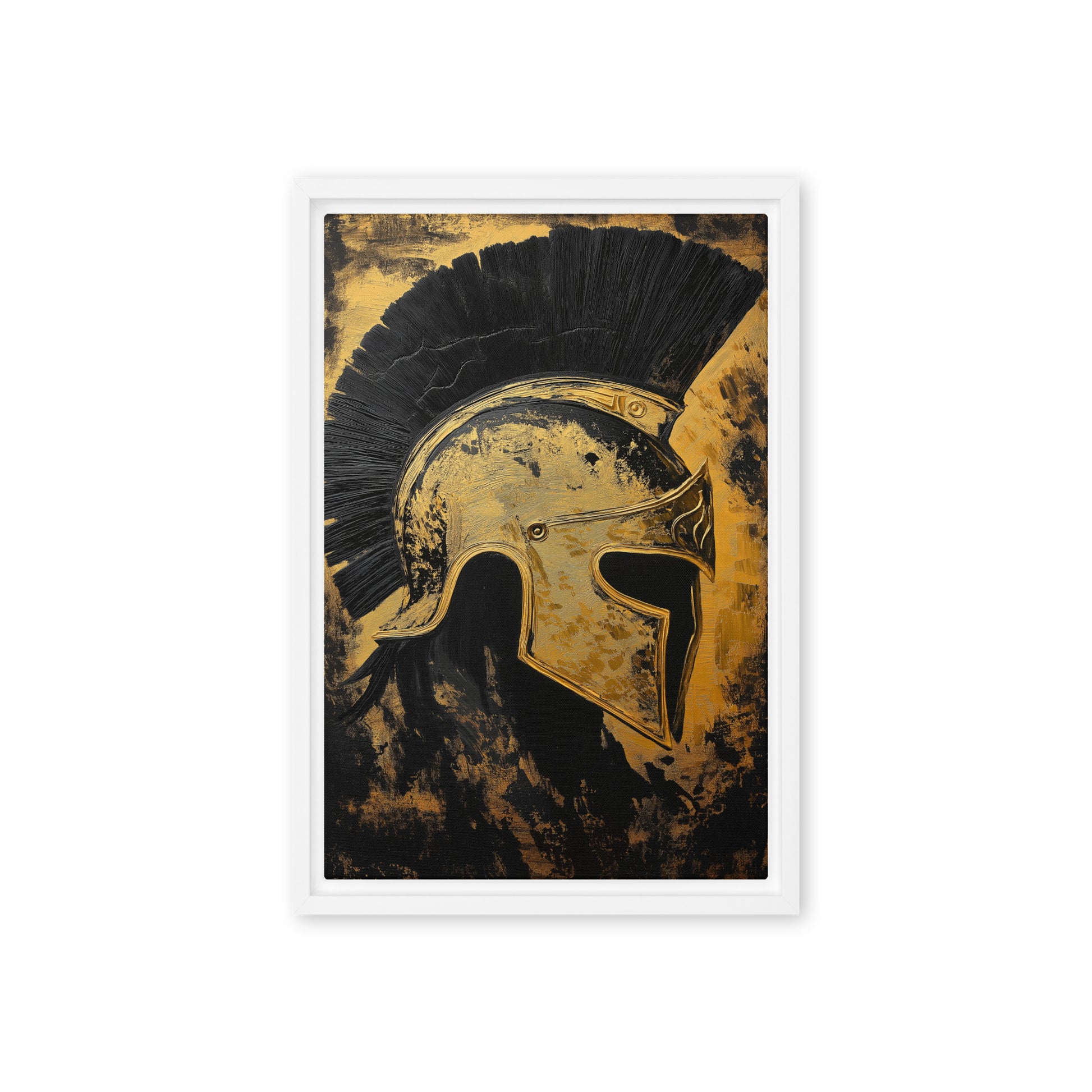 Spartan Warrior Modern Art Framed Canvas