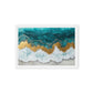 Ocean Arial View Modern Art Framed Canvas