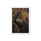 Majestic Peacock Wall Art Framed Canvas