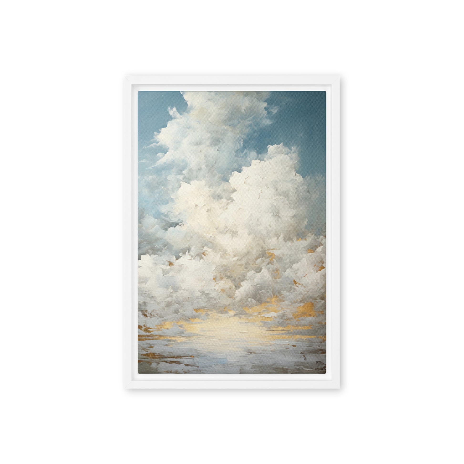 Beautiful Clouds Framed Canvas