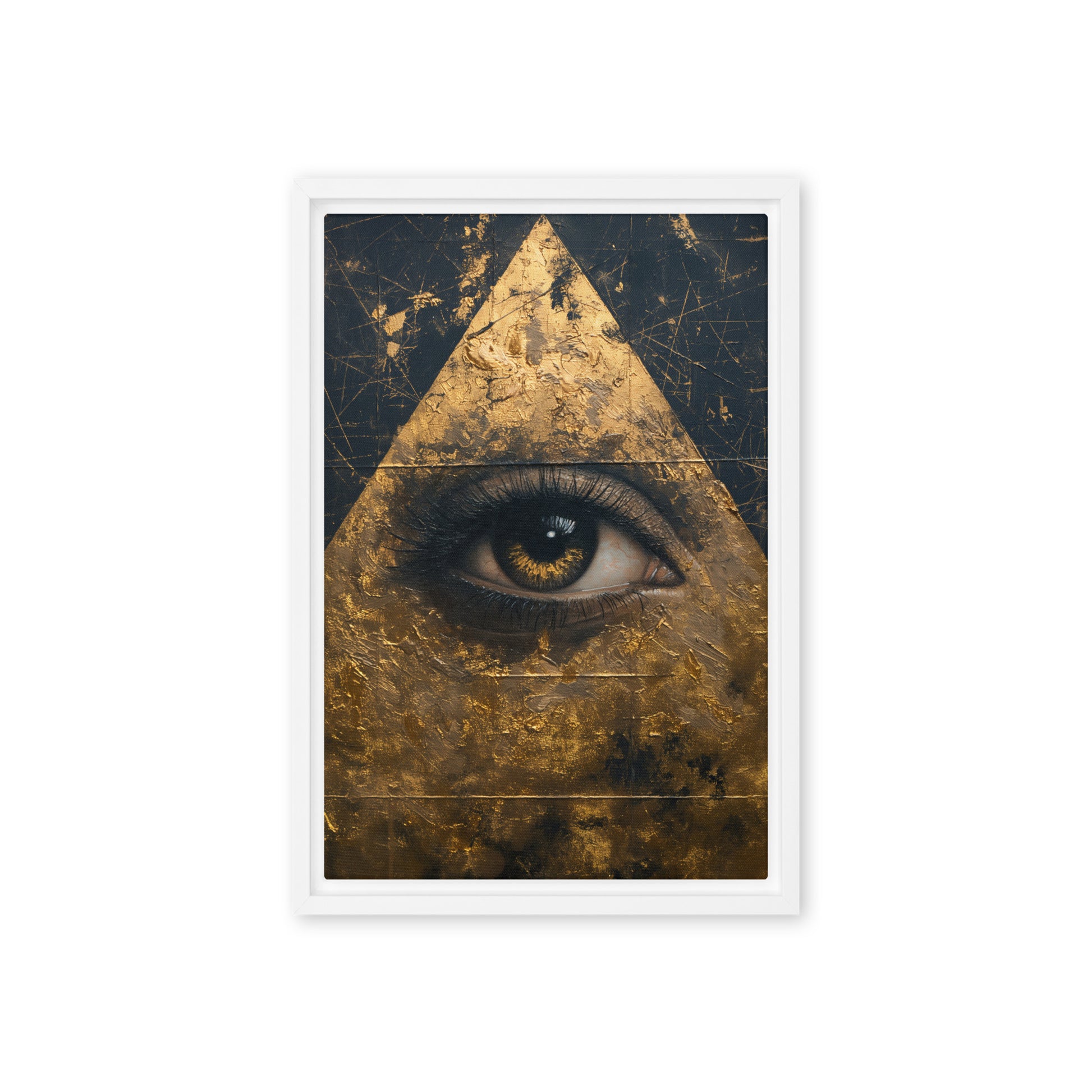 Illuminati Eye Luxury Art Framed Canvas