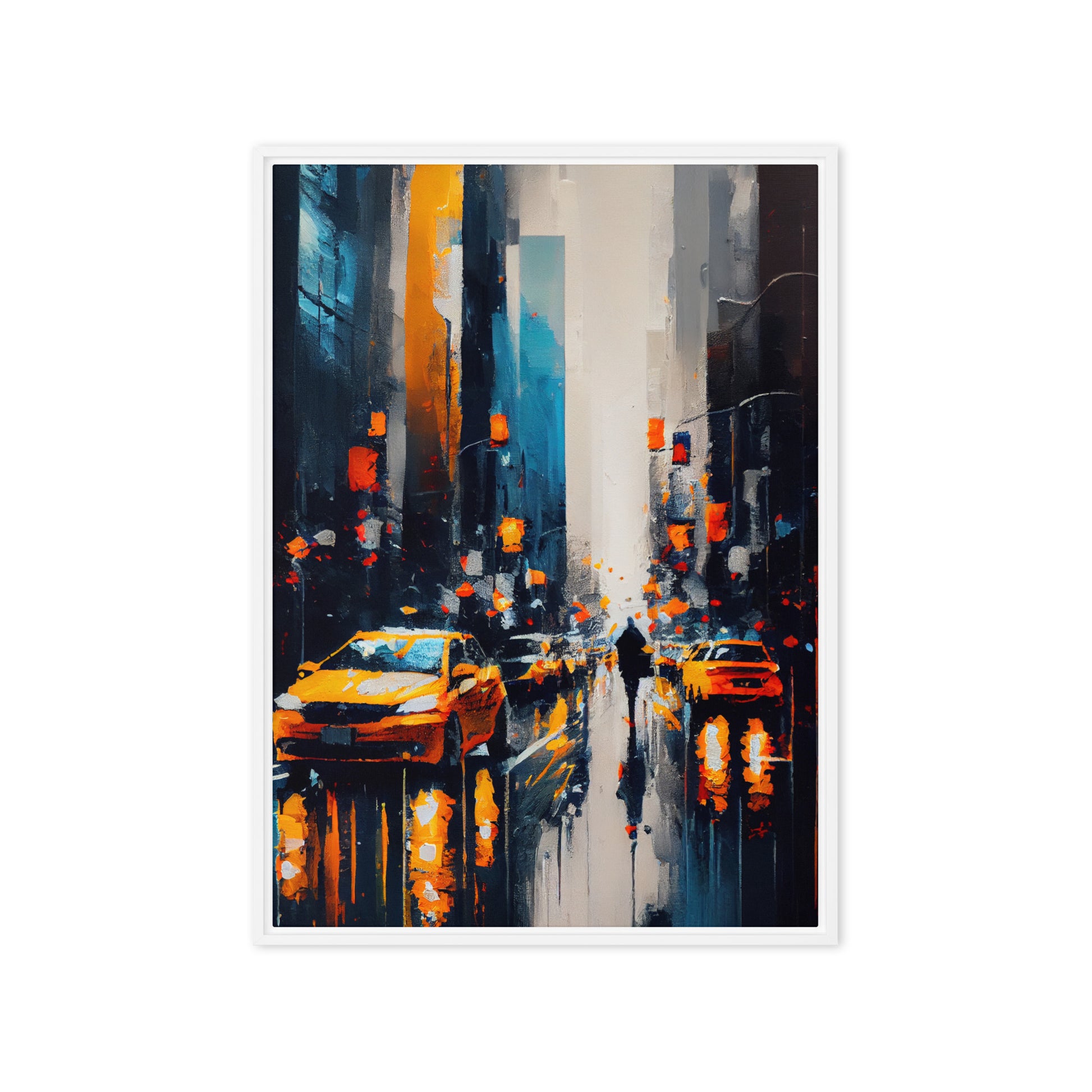 New York Modern Art Framed Canvas