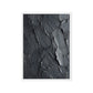 Black Impasto Art Framed Canvas