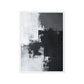 Black White & Grey Abstract Art Framed Canvas