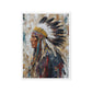 Chief Native American Art Framed Canvas