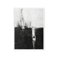 Black White Abstract Art Framed Canvas