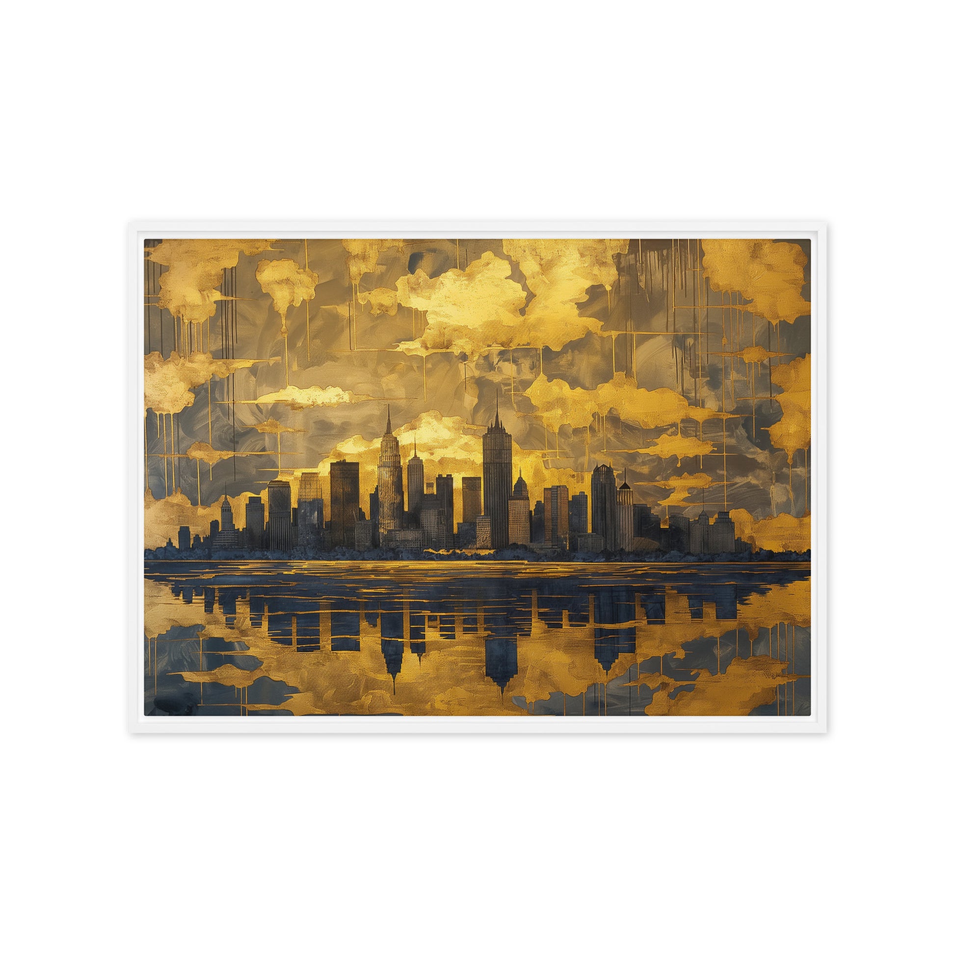 Stunning New York Cityscape Framed Canvas