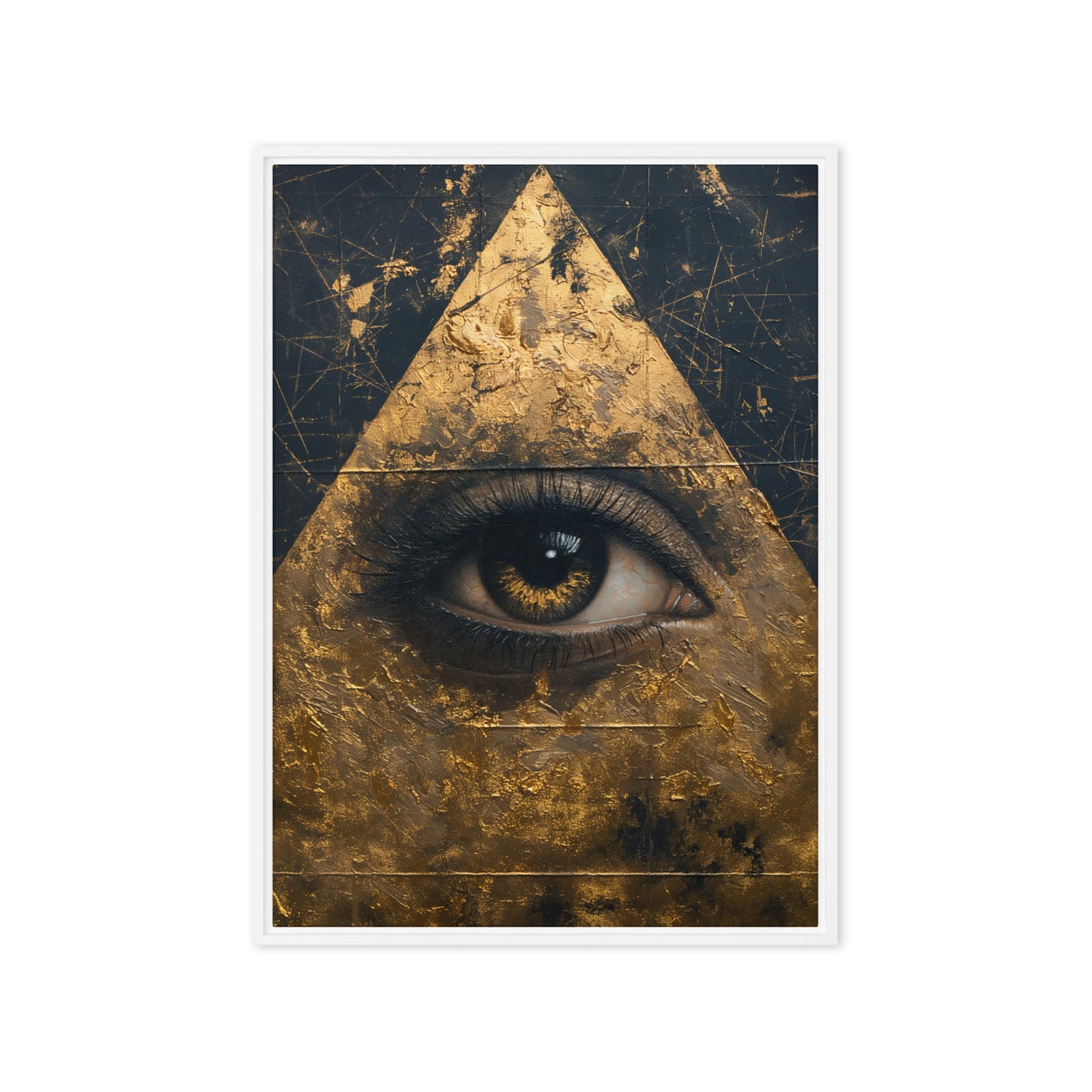 Illuminati Eye Luxury Art Framed Canvas