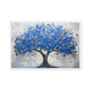 Blue Tree Modern Art Framed Canvas