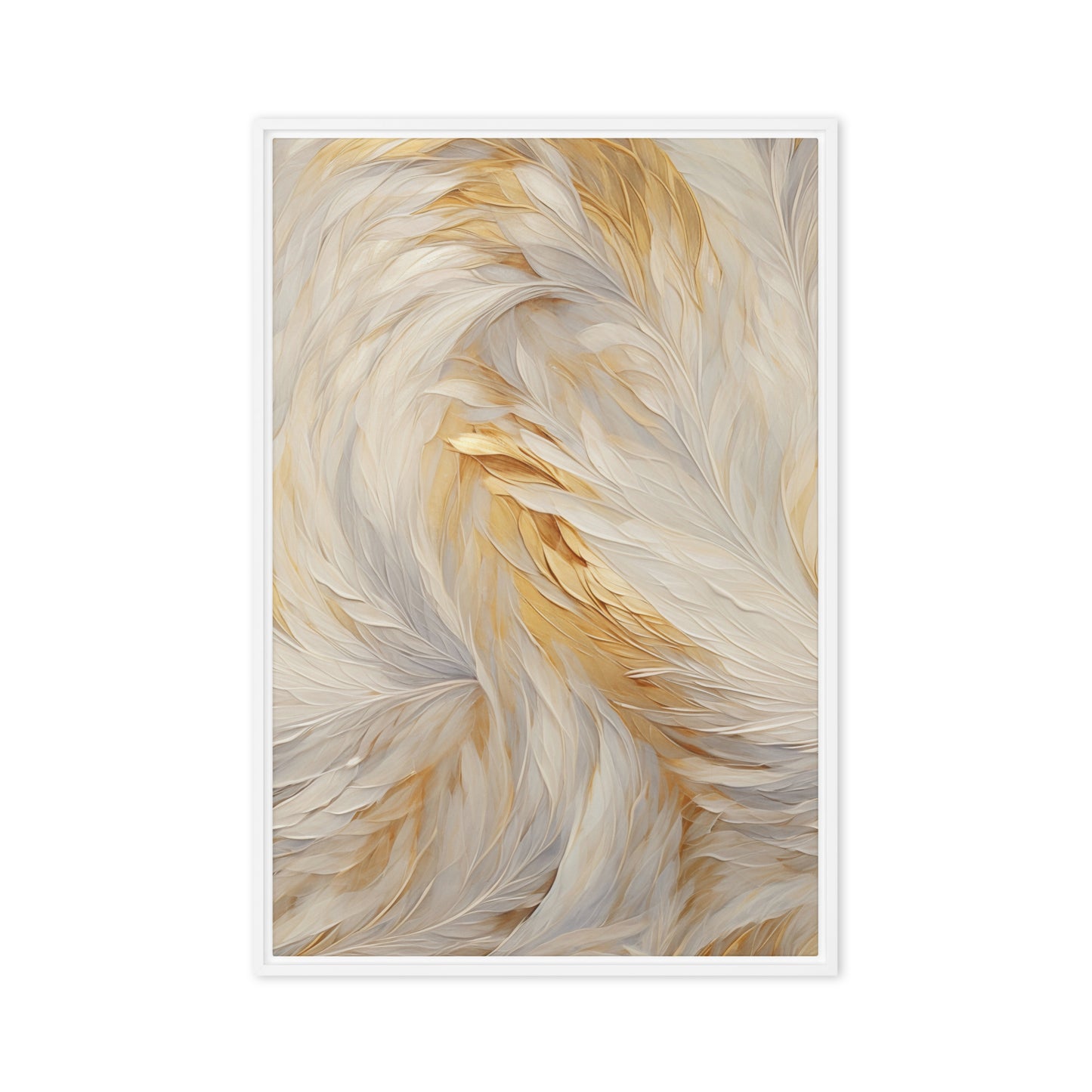 Feathers Fine Art Framed Canvas