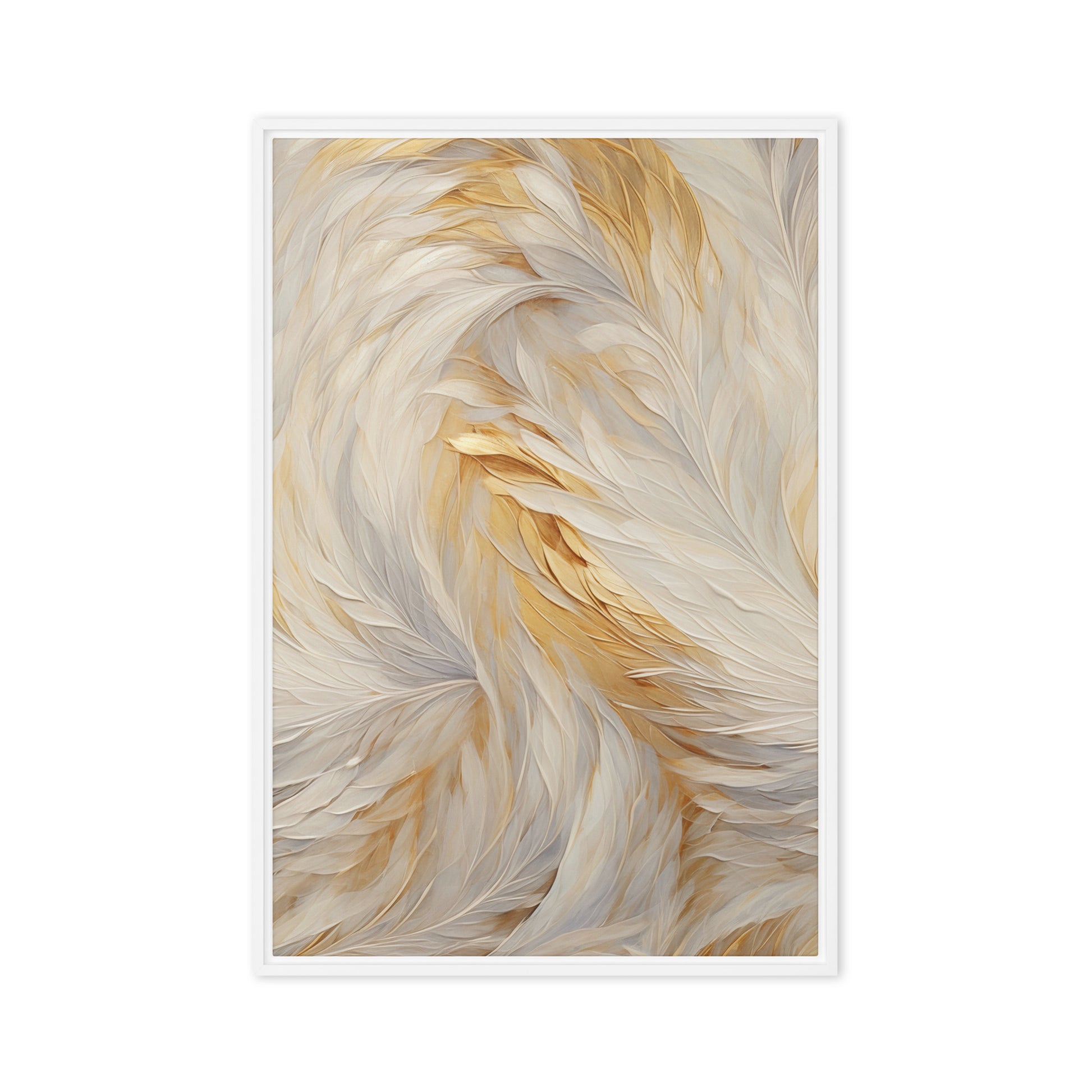 Feathers Fine Art Framed Canvas