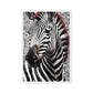 Zebra Modern Art Framed Canvas