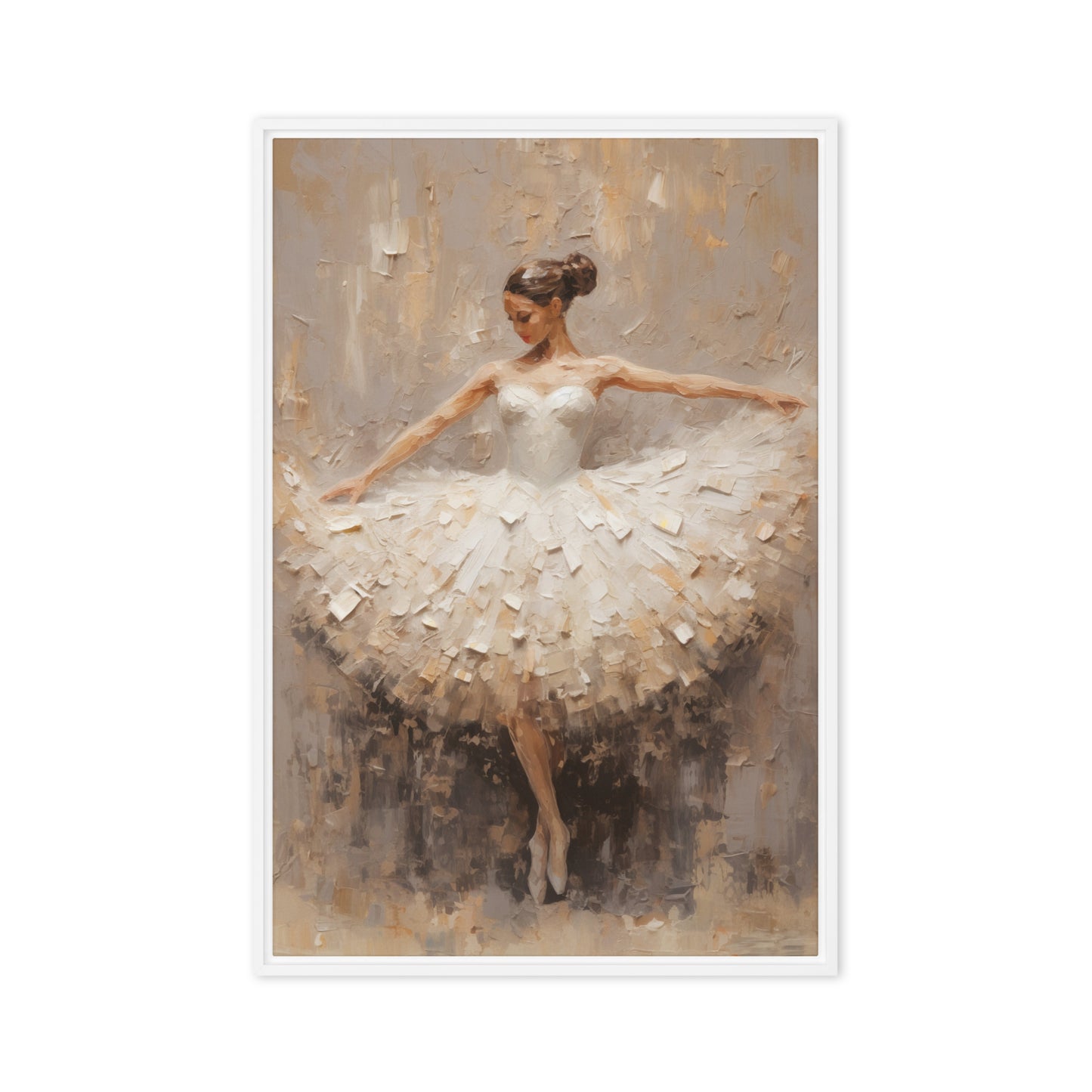 Ballerina Modern Art Framed Canvas