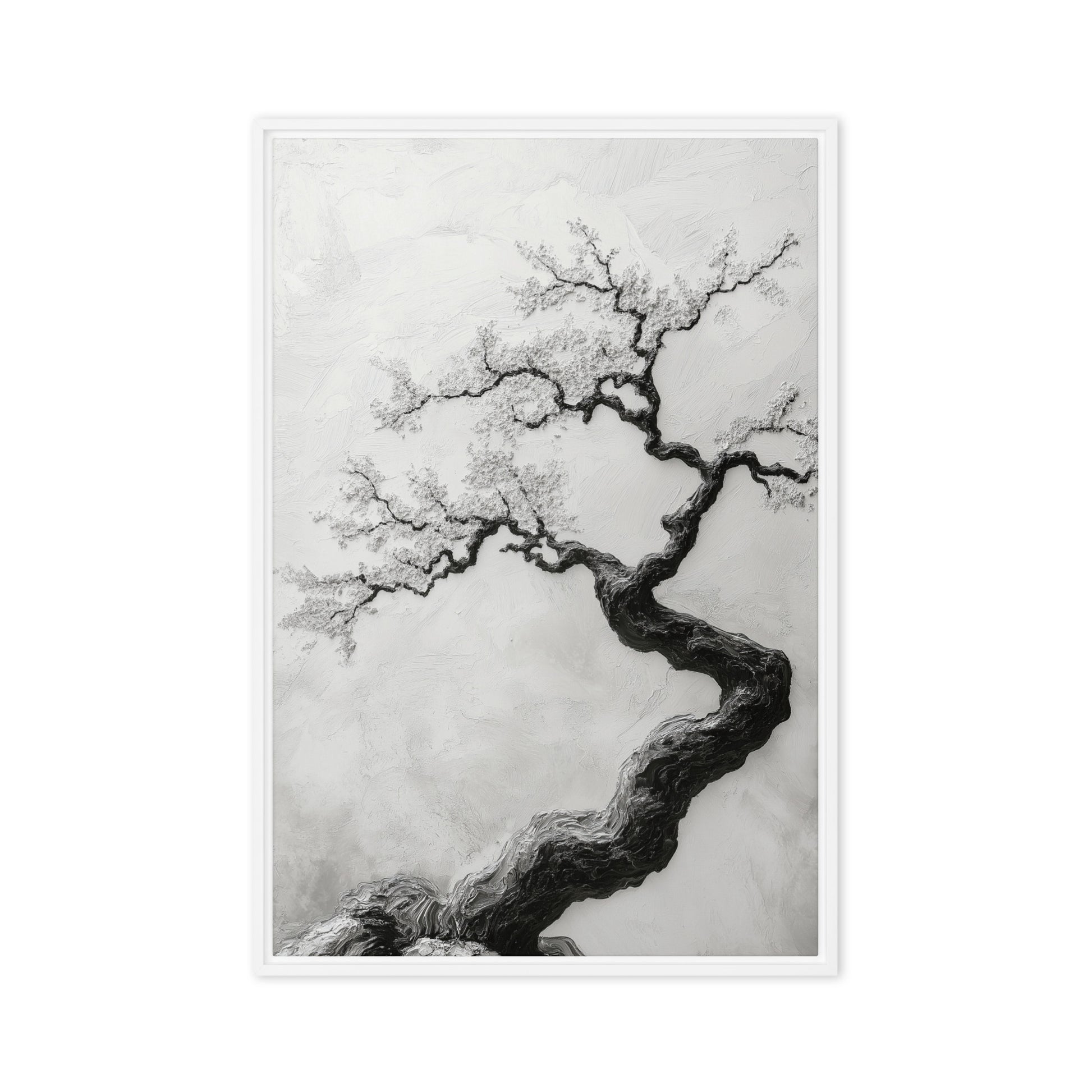 Sakura Wabi Sabi Art Framed Canvas
