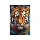 Colorful Tiger Modern Art Framed Canvas