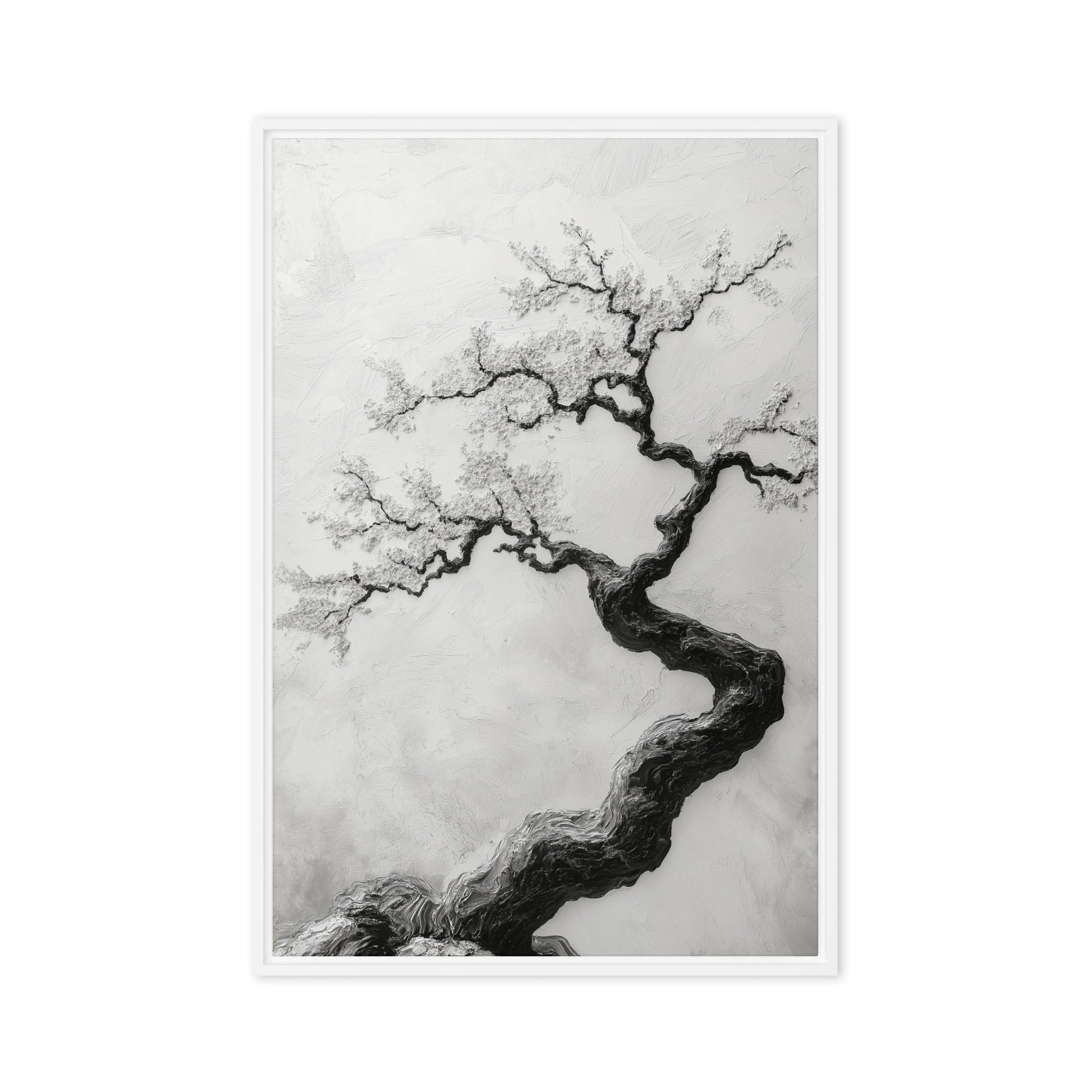 Sakura Wabi Sabi Art Framed Canvas